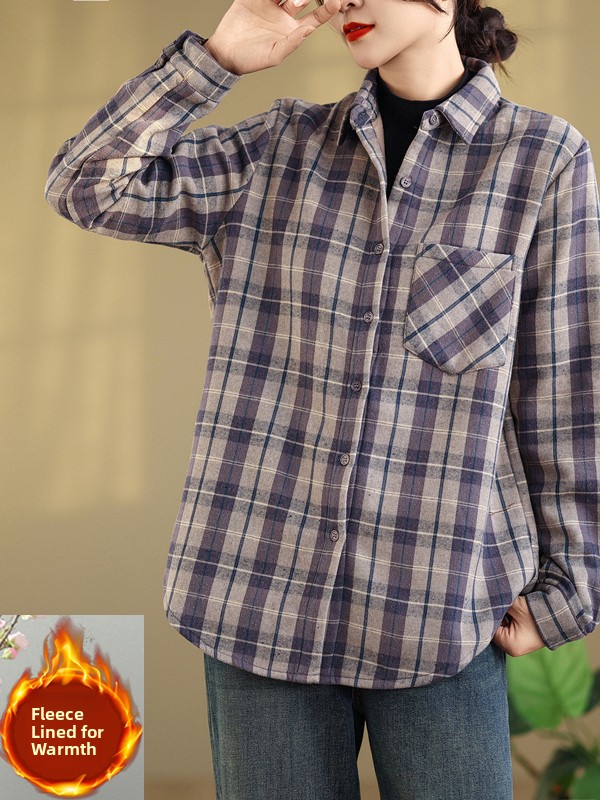 Plaid Flannel Long Sleeve Shir - Flannel Shirt Lined review and price