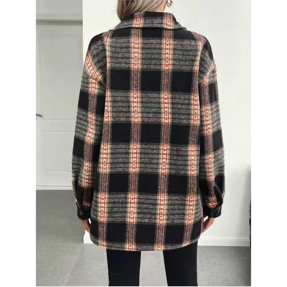Autumn Winter Women's Fashion  - Flannel Shirt Lined review and price