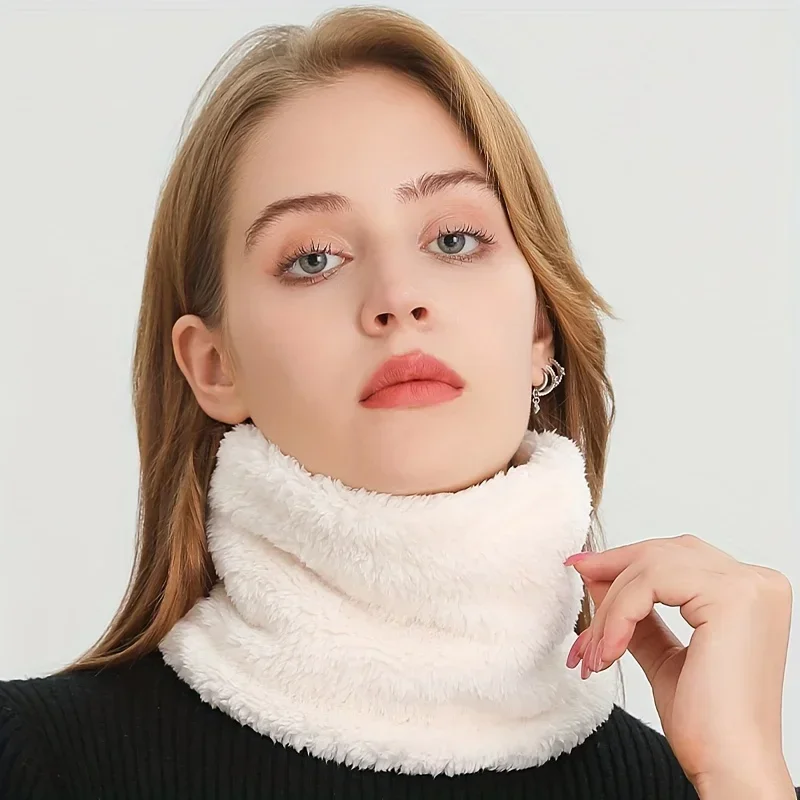 Windproof Plush Infinity Scarf - Neck Gaiter Fleece review and price