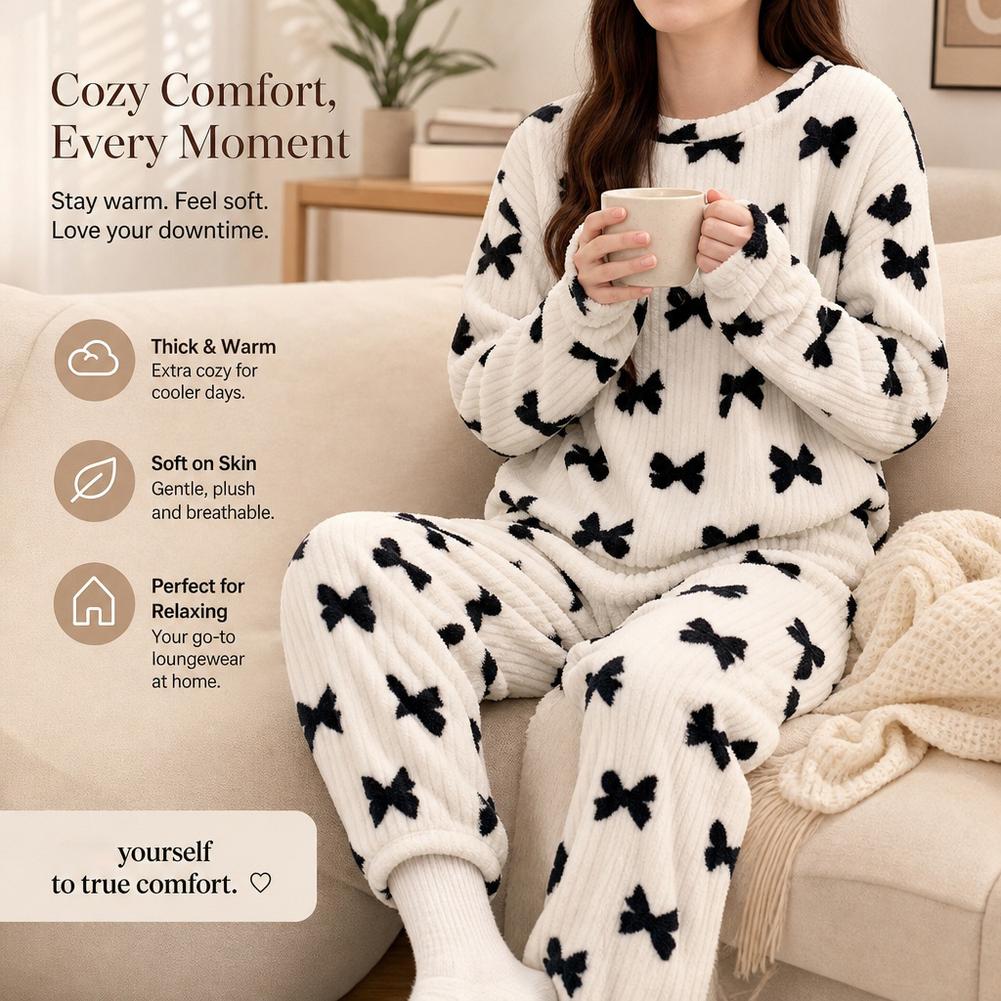 Pajamas Women Coral Fleece Bea - Corduroy Pant Warm review and price