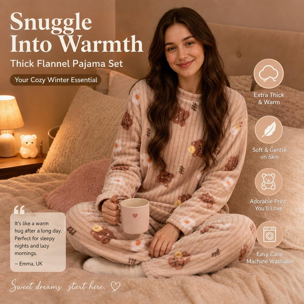 Pajamas Women Coral Fleece Bea - Corduroy Pant Warm review and price