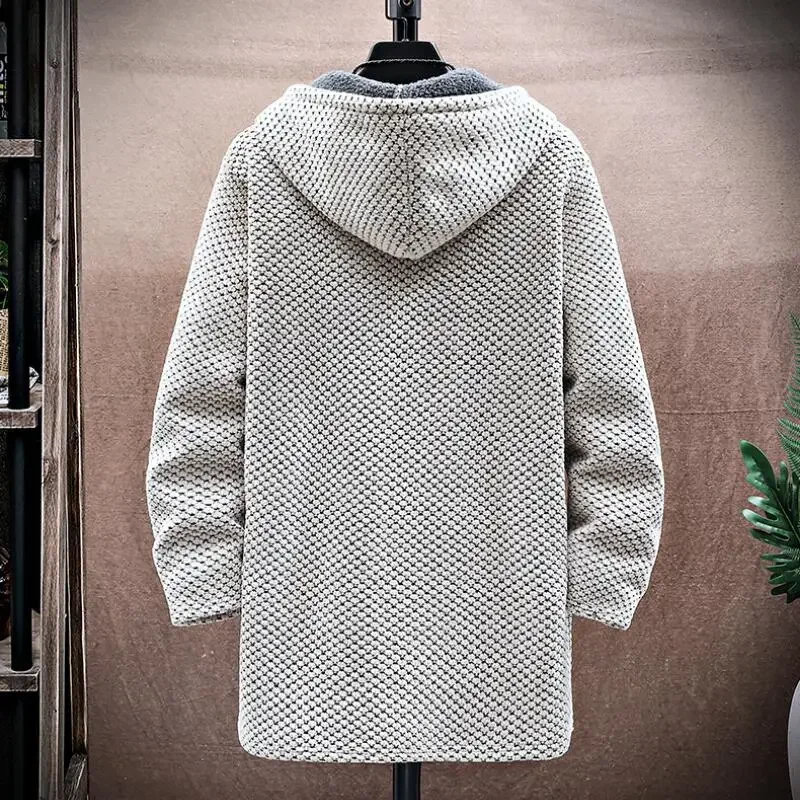 Men's Cardigan Cashmere Long C - Wool Coat Peacoat review and price